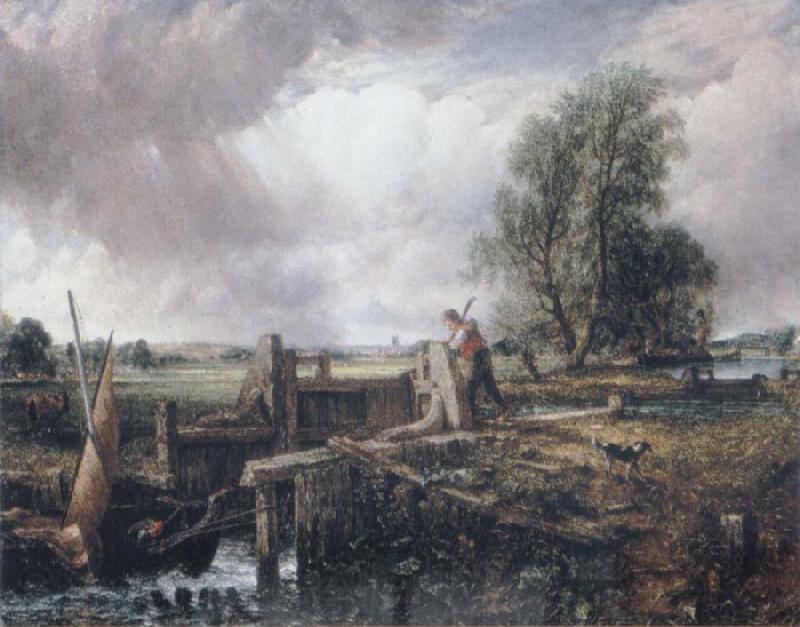 John Constable A boat passing a lock Spain oil painting art